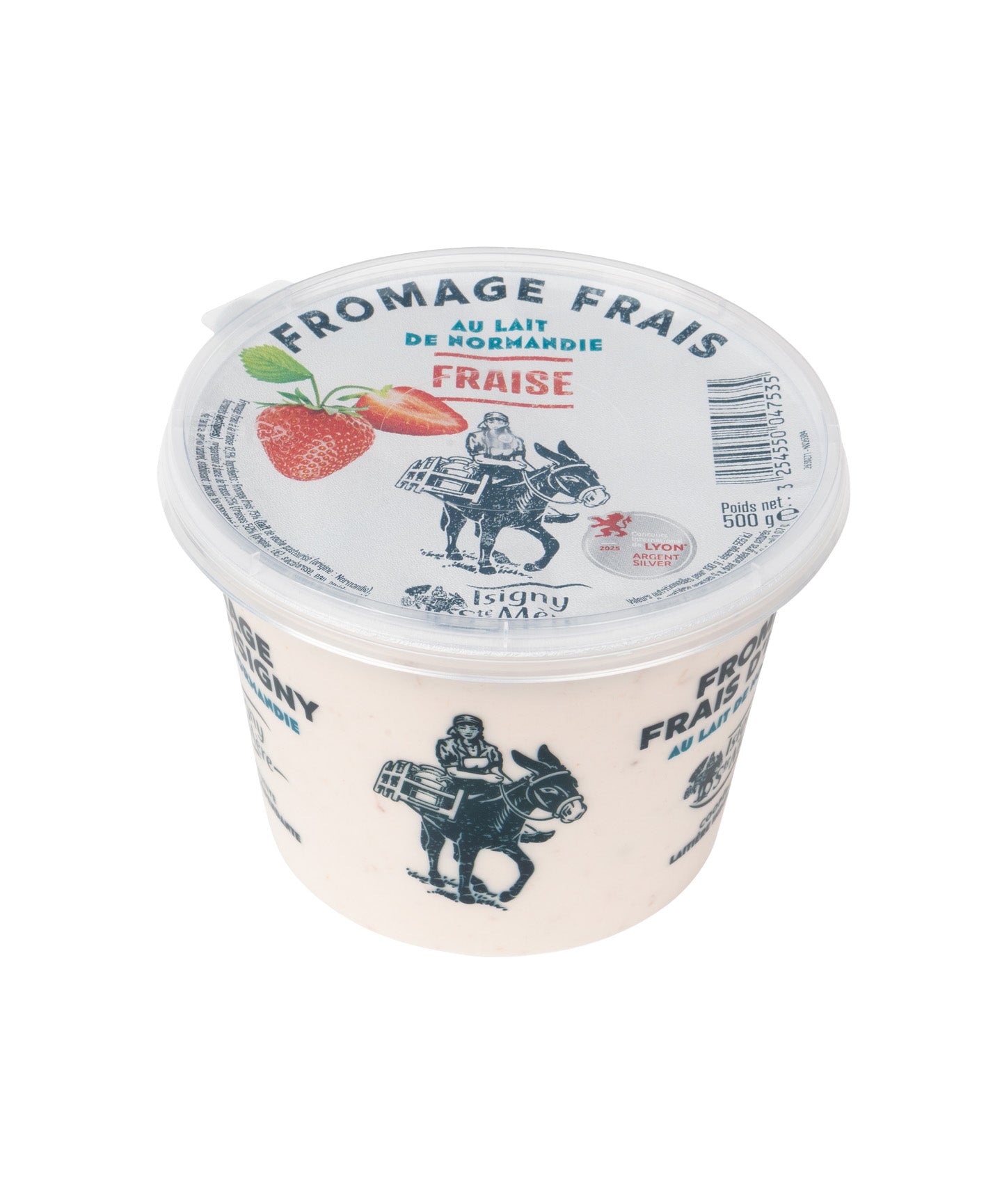 Fromage frais aux fraises - 500g