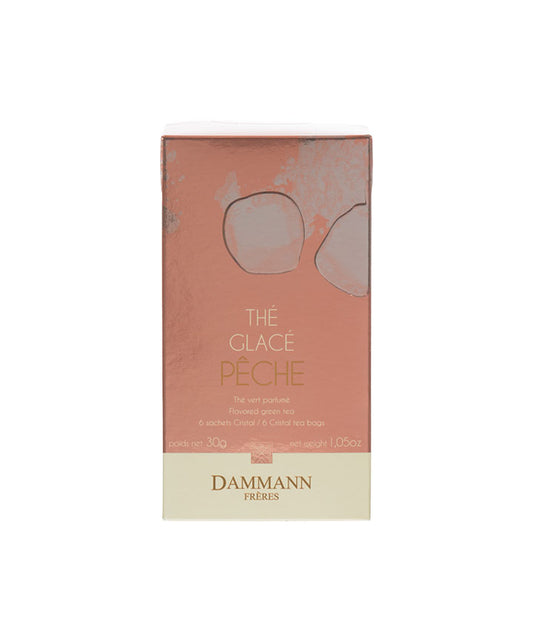 Thé glacé pêche - 6 sachets cristal