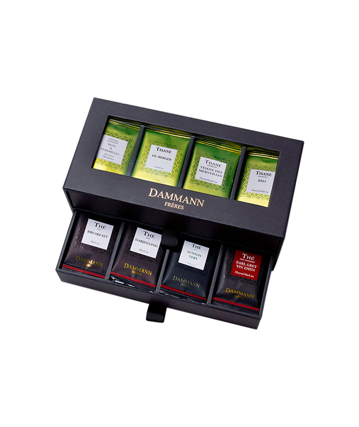 Coffret de thés et tisanes "24H/24" - 56 sachets