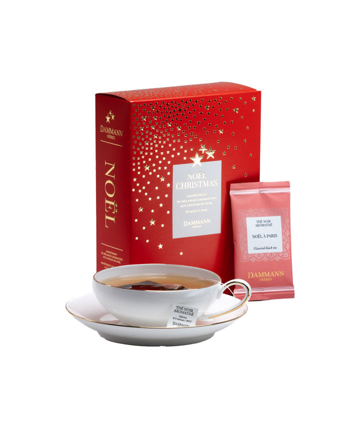 Coffret de thés et infusions de Noël - 20 sachets cristal