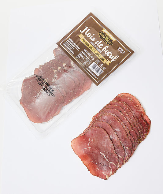 Noix de bœuf sechée et tranchée