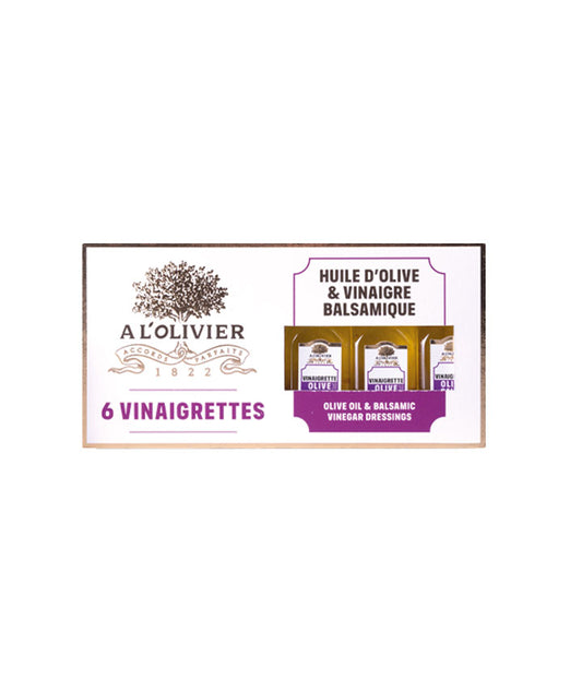 Coffret de 6 vinaigrettes (olive et balsamique)