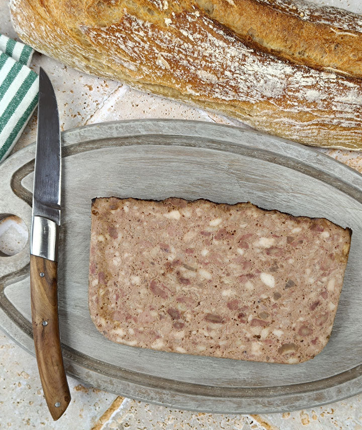 Terrine au foie de canard et griolles