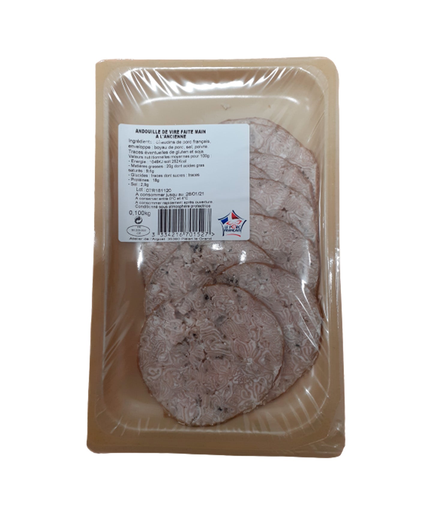 Andouille de Vire supérieure à l'ancienne - Tranché