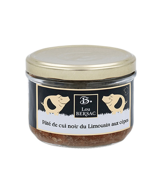 Pâté de Cul Noir du Limousin aux cèpes