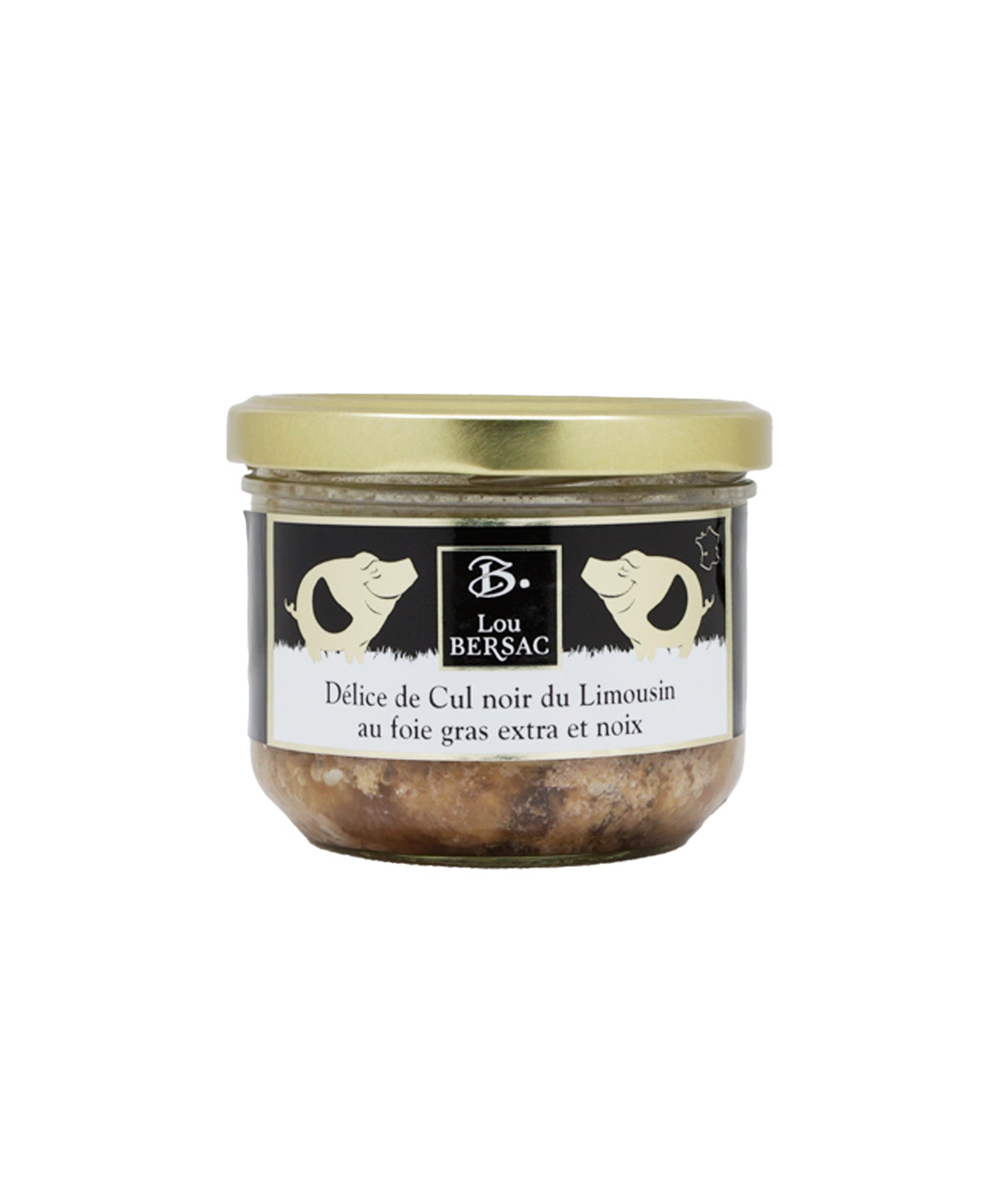 Délice de Cul Noir du Limousin au foie gras et noix