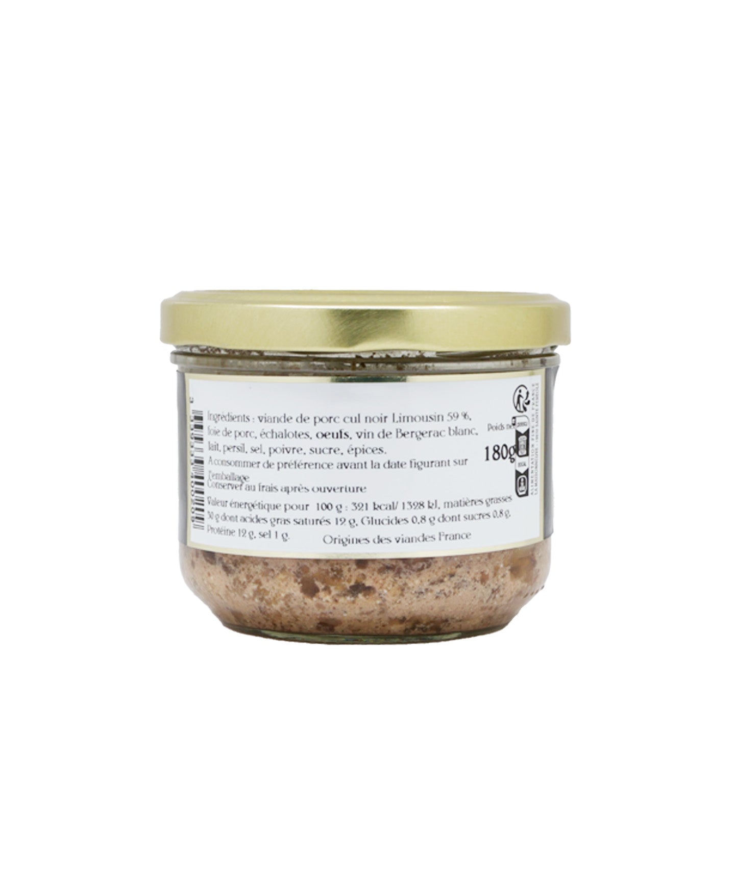Pâté de campagne de Cul Noir du Limousin