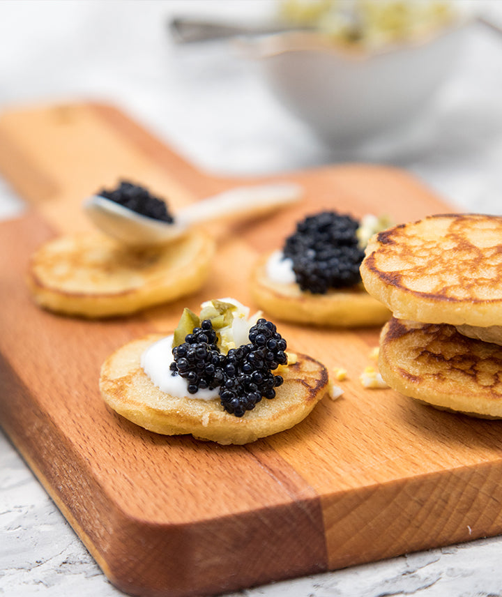16 mini blinis