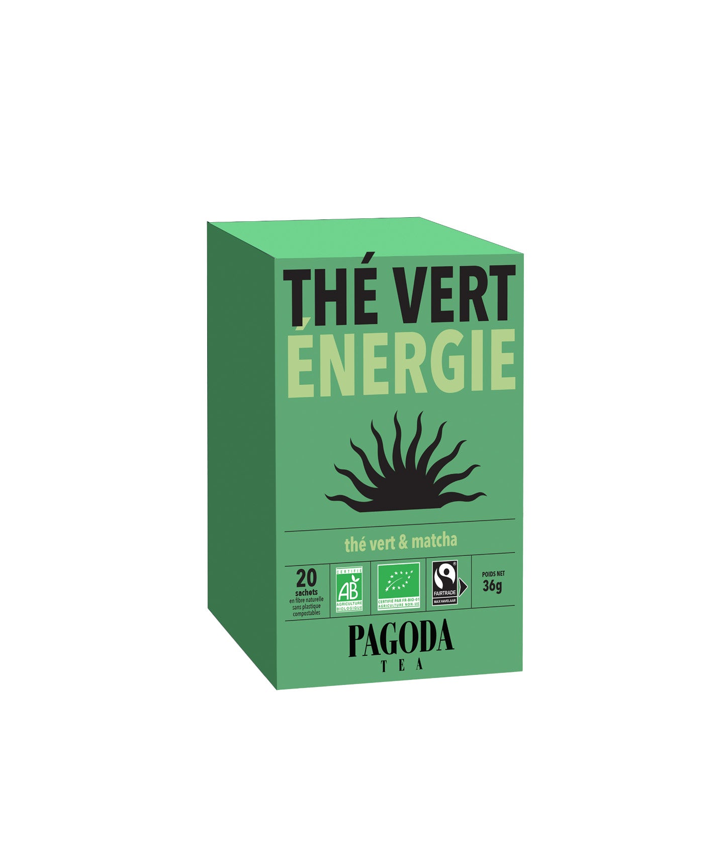 Thé vert énergie bio - 20 sachets