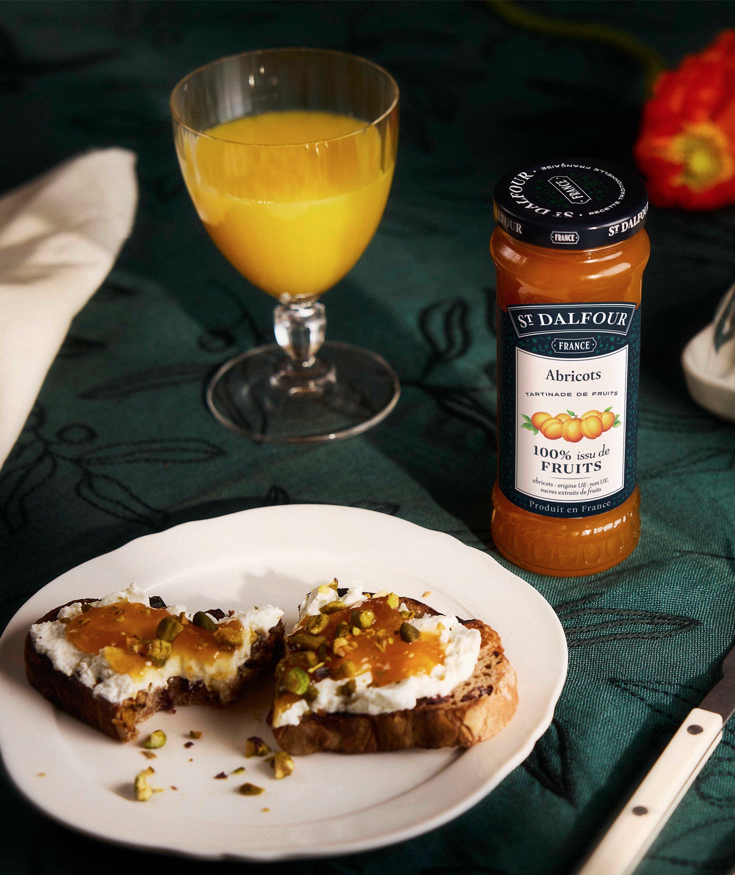 Confiture d'abricots 100% issu de fruits