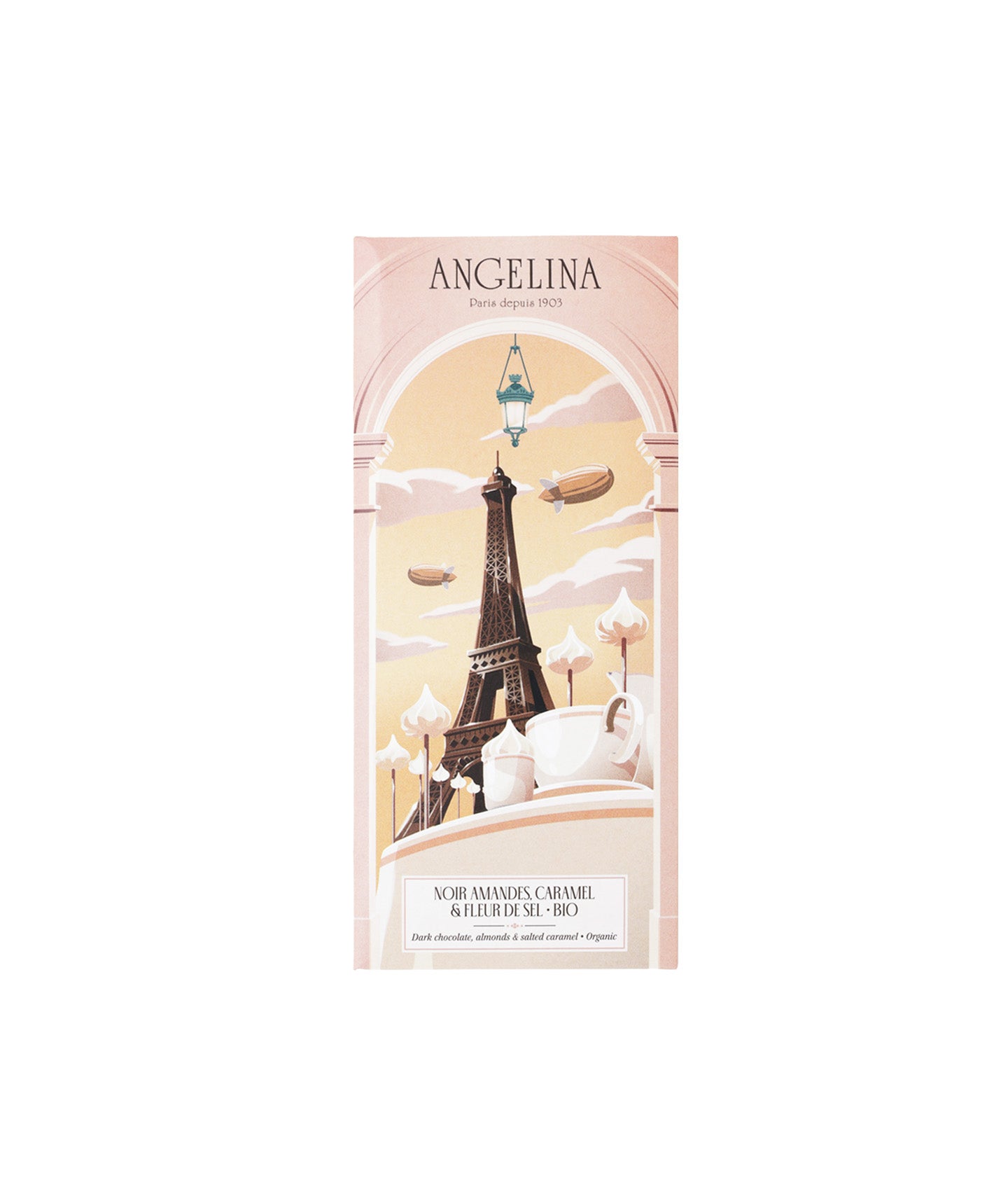 Tablette chocolat noir amandes caramel fleur de sel bio