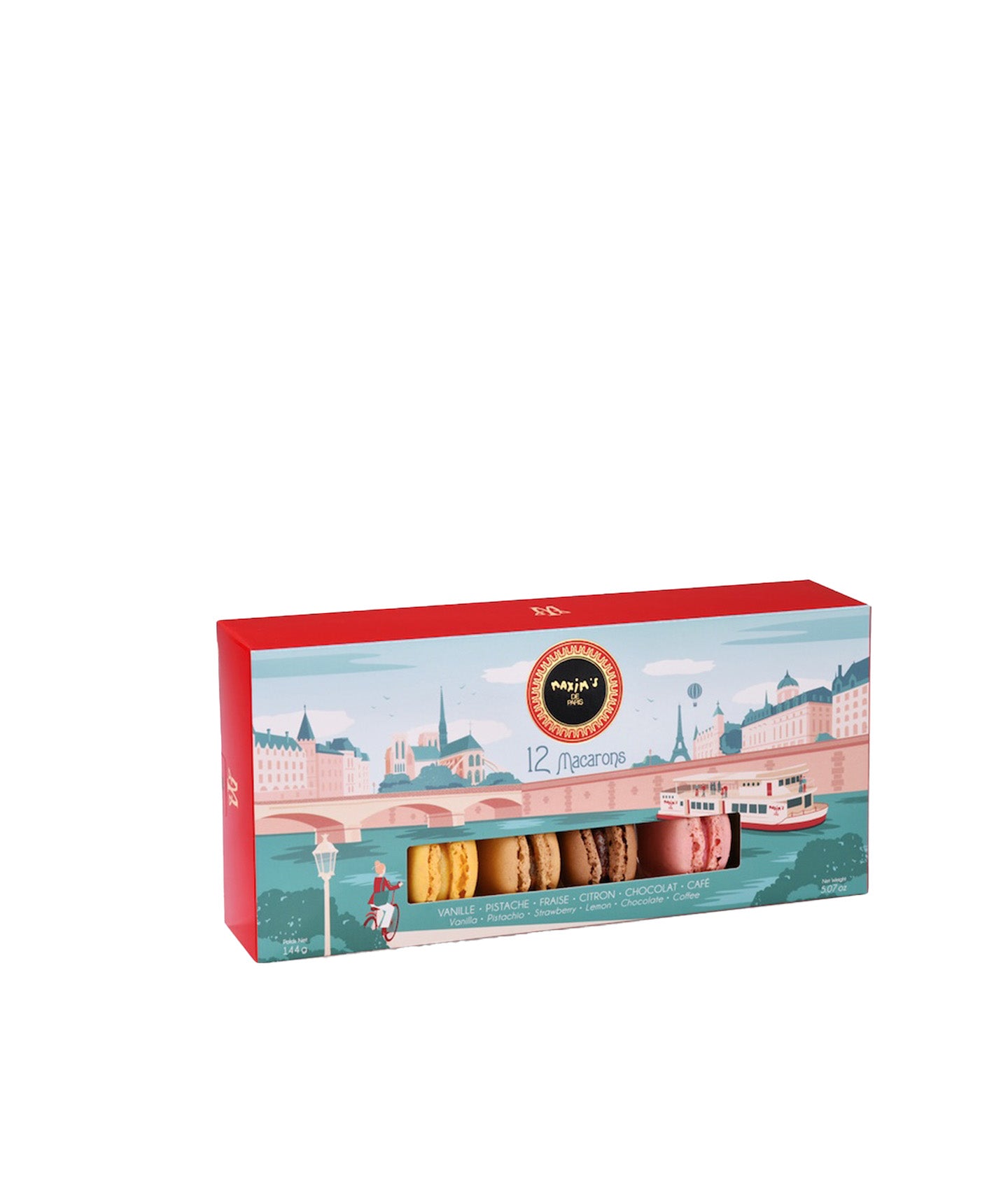 Étui 12 macarons assortis
