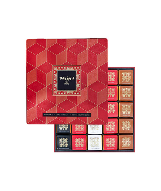 Coffret 50 carrés de chocolat