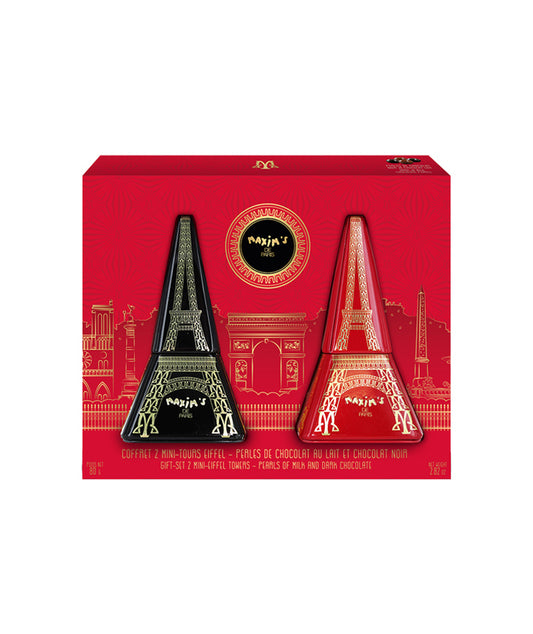 Etui 2 mini Tour Eiffel de perles de chocolat