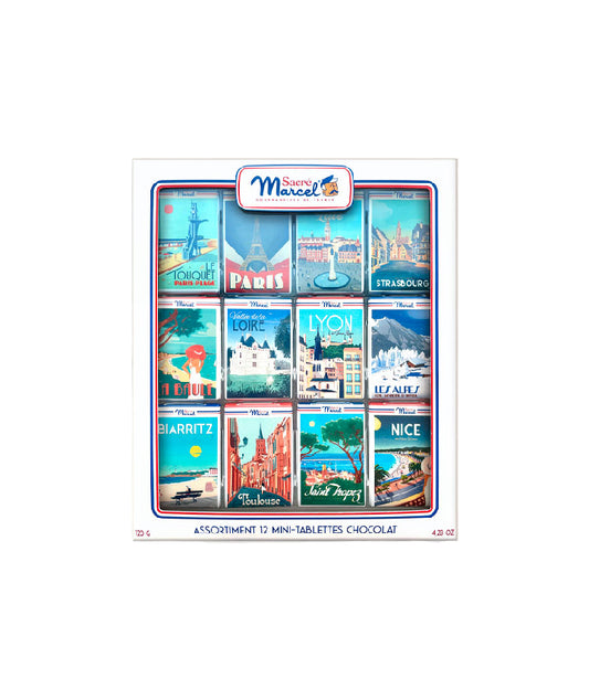 Etui carte de France Sacré Marcel - 12 mini-tablettes
