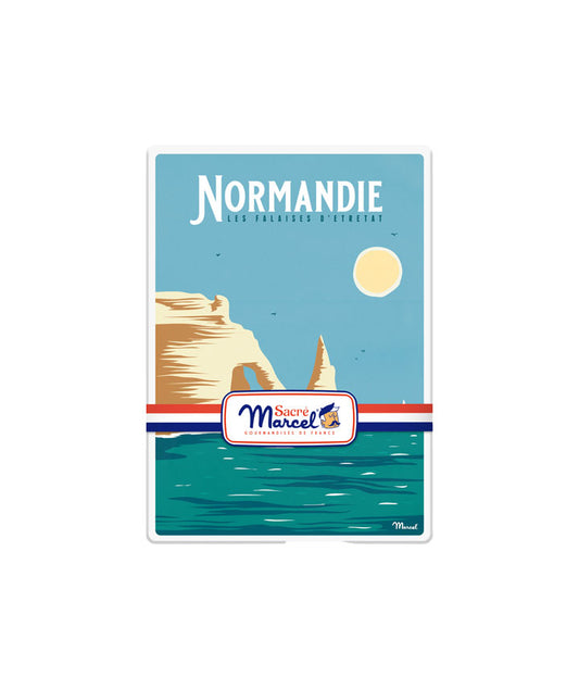 Boîte métal “Falaise de Normandie” - 20 sablés à la pomme vue face aux Galeries Lafayette Le Gourmet