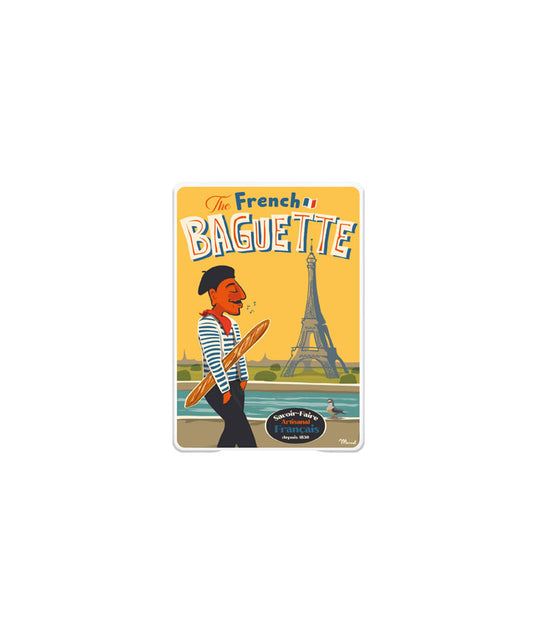 Boîte métal “French Baguette” - 6 Flûtes feuilletées chocolat noisette
