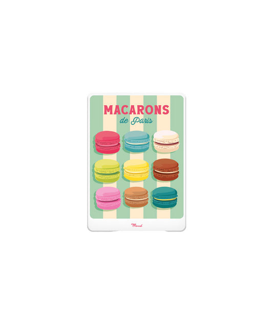 Boîte métal “Macaron Parisien” - 6 Flûtes feuilletées chocolat noisette