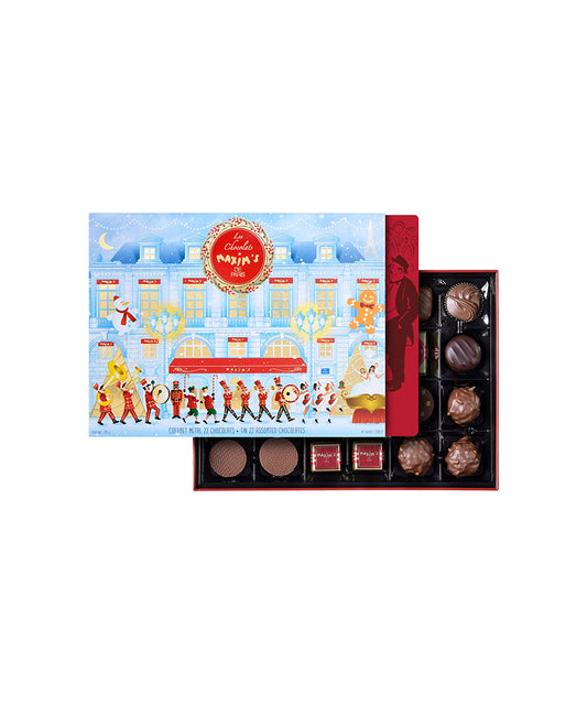 Coffret 22 chocolats fourreau Noël