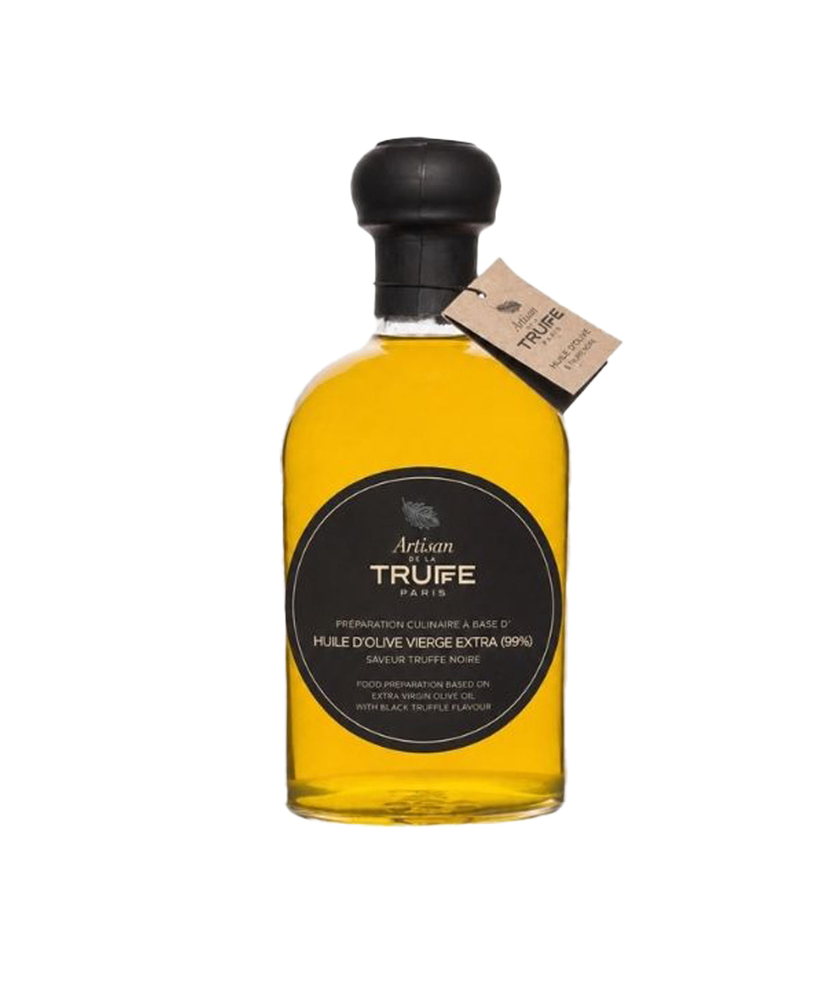 Préparation culinaire à base d'huile d'olive vierge extra aromatisée à la truffe noire