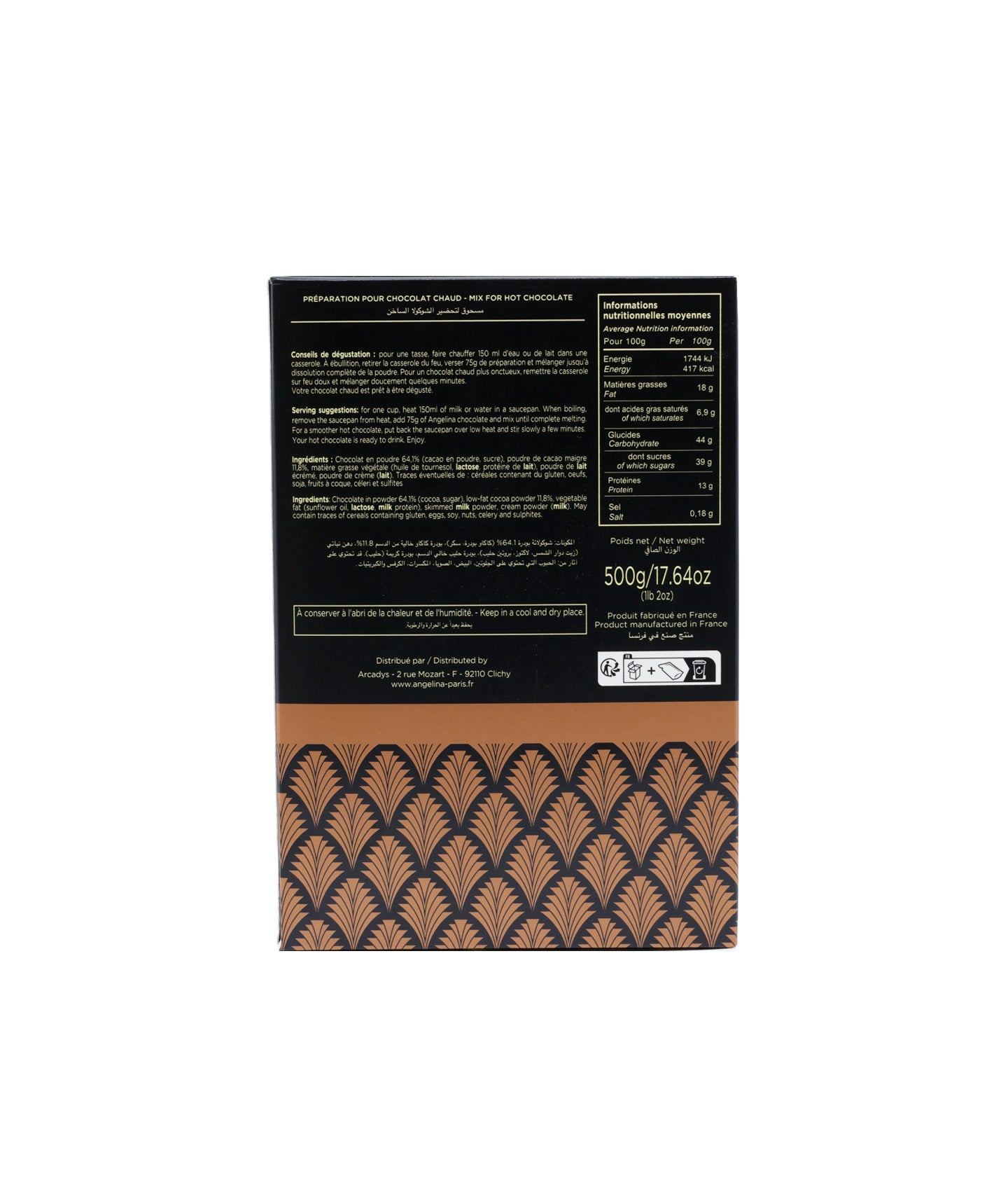 Préparation en poudre pour chocolat chaud - Étui