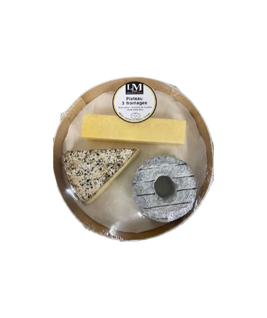 Plateau 3 fromages - briau poivre, cantal entre-deux et couronne