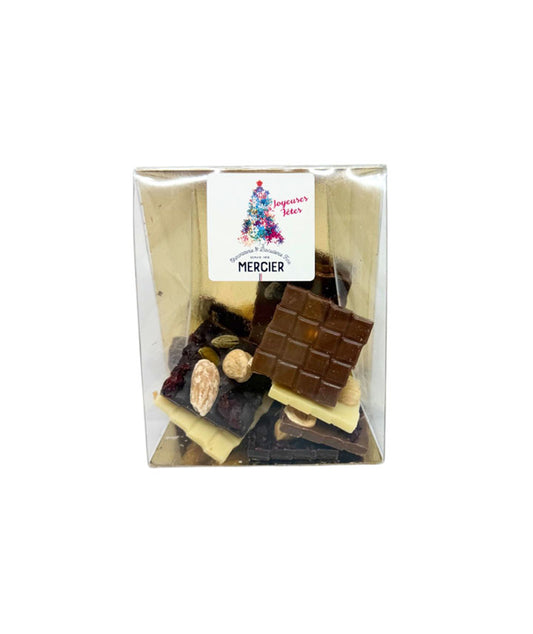 Mendiants - Assortiment chocolat lait, blanc et noir