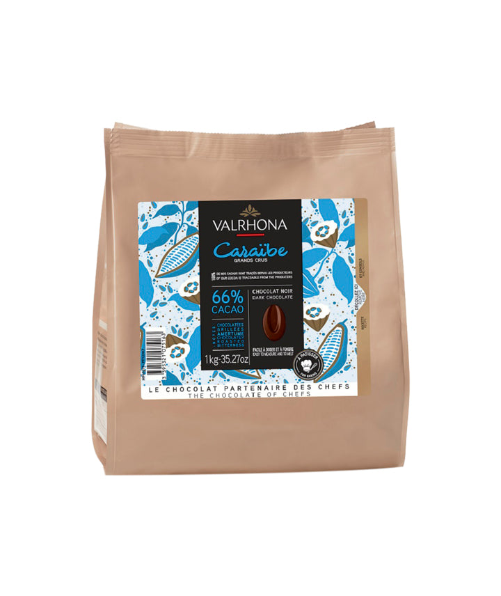 Sac de fèves chocolat noir Caraïbe 66%