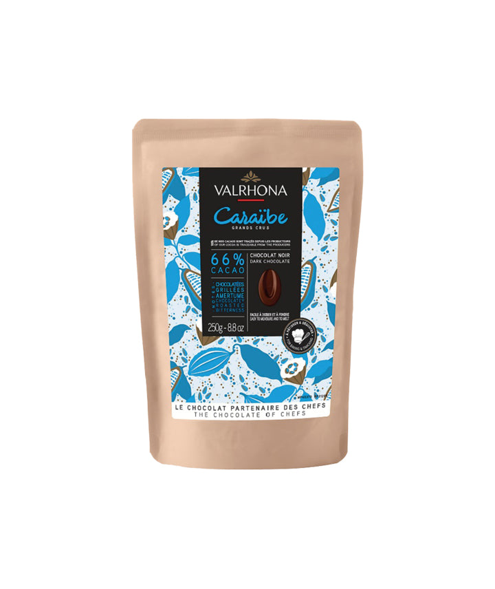 Sachet de fèves chocolat noir Caraïbe 66%