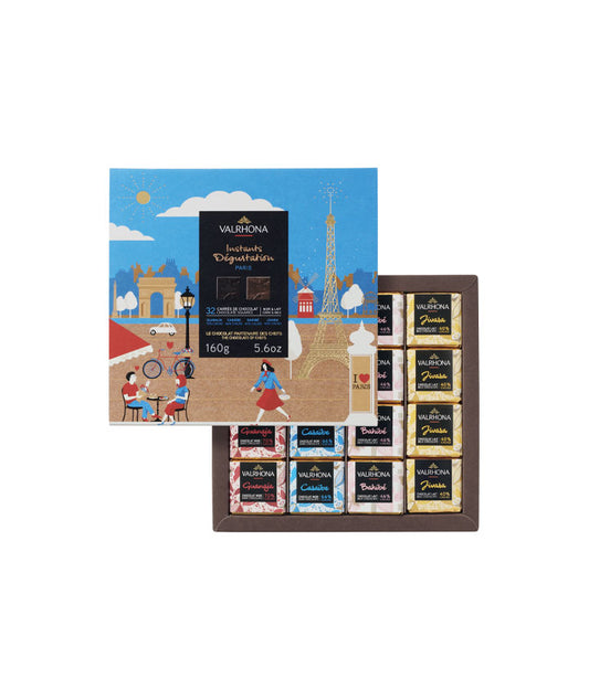 Coffret Paris 32 carrés de chocolats