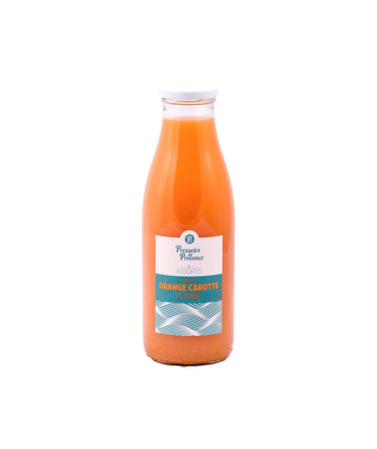 Jus orange, carotte et pomme