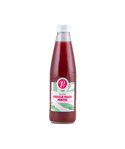 Infusion hibiscus, fraise et menthe bio