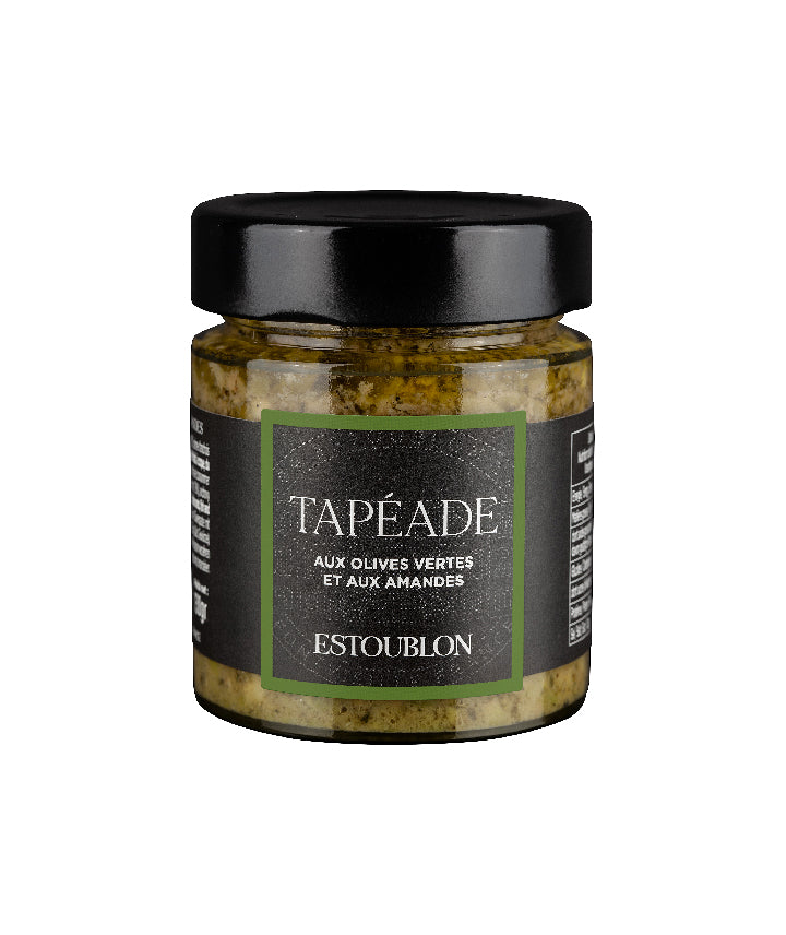 Tapéade verte aux amandes CHÂTEAU D'ESTOUBLON vue face aux Galeries Lafayette Le Gourmet