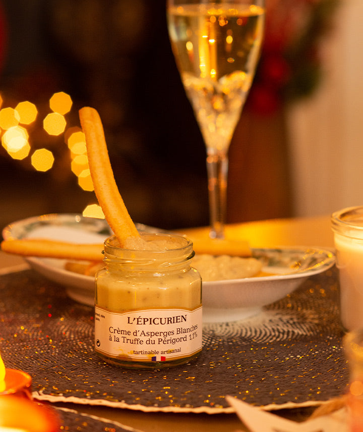 Crème d'asperges blanches à la truffe du Perigord 1,1%