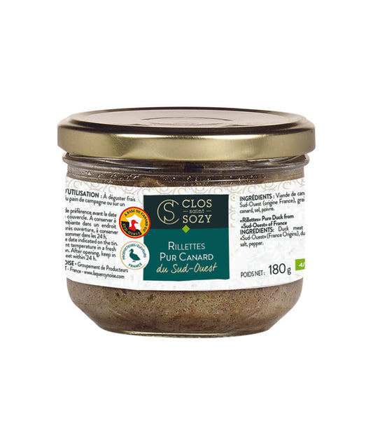 Rillettes 100% canard du Sud Ouest