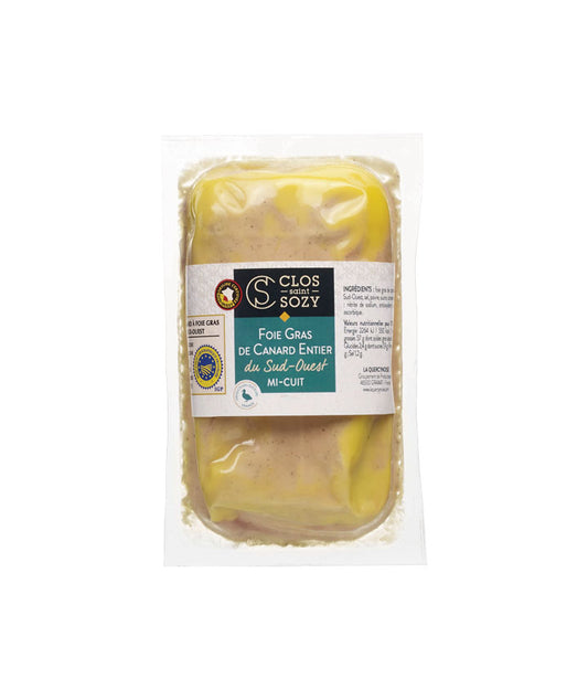 Foie gras de canard mi-cuit entier du sud-ouest - 200g
