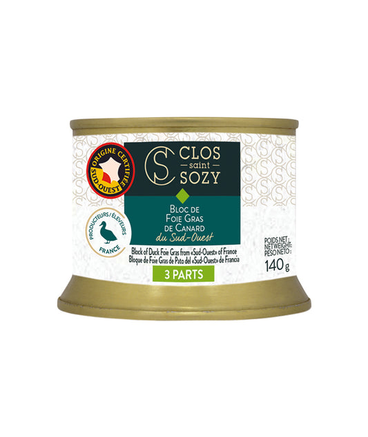 Bloc de foie gras nature du Sud Ouest - 3 parts