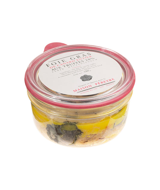 Foie gras de canard truffé 10% - Pot en verre 180gr