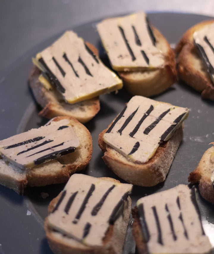 Bloc de foie gras de canard avec morceaux truffés 3% - Conserve
