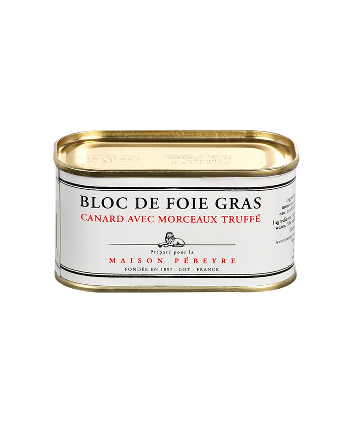 Bloc de foie gras de canard avec morceaux truffés 3% - Conserve