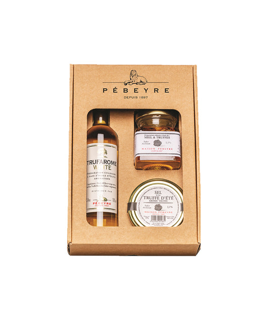 Coffret "Truffe blanche" - Huile d'olive, miel et sel