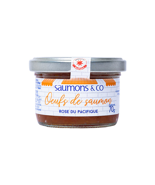 Oeufs de saumon rose du Pacifique
