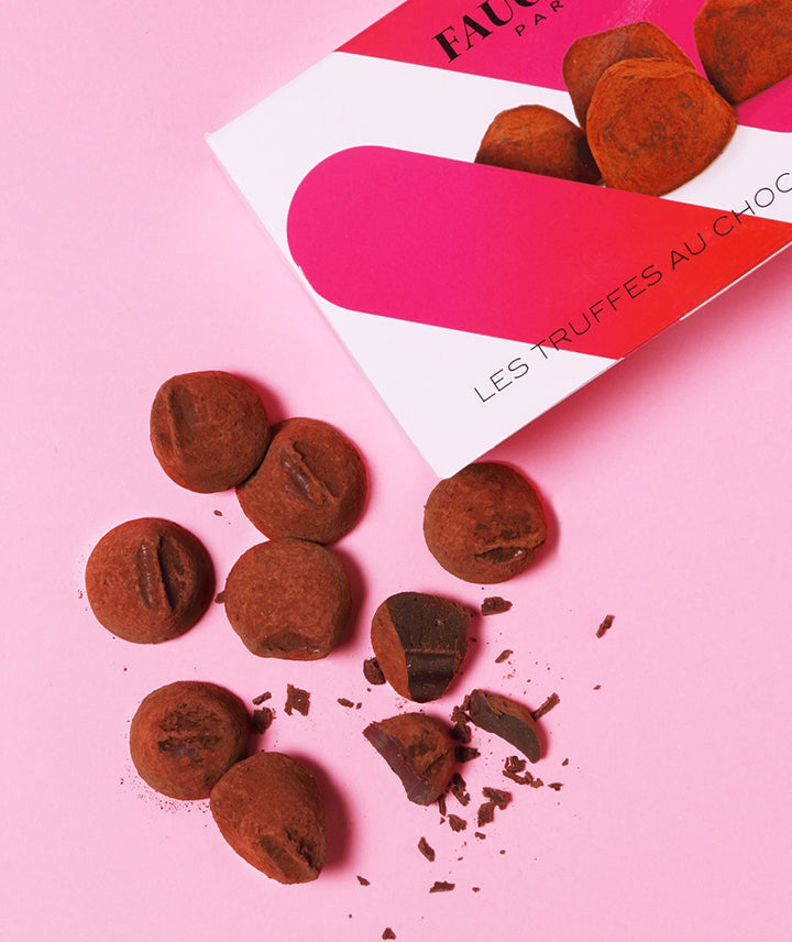 Truffes au chocolat noir