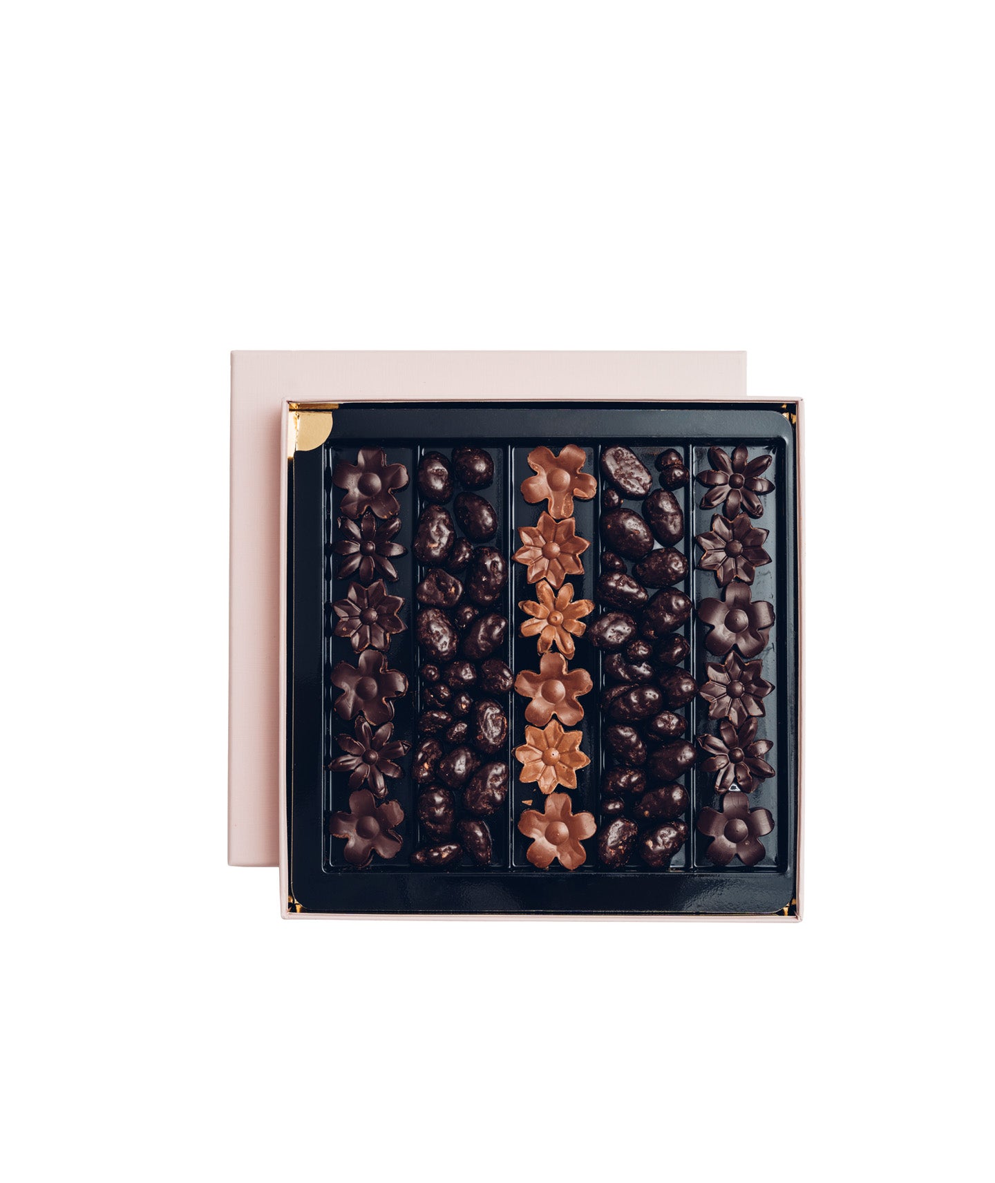 Coffret Gourmand : amandes enrobées et fritures chocolatées