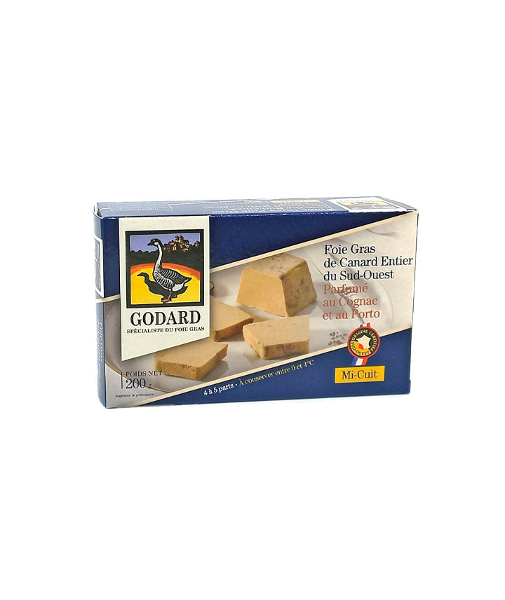Foie Gras de Canard Entier du Sud-Ouest au Cognac et au Porto mi-cuit