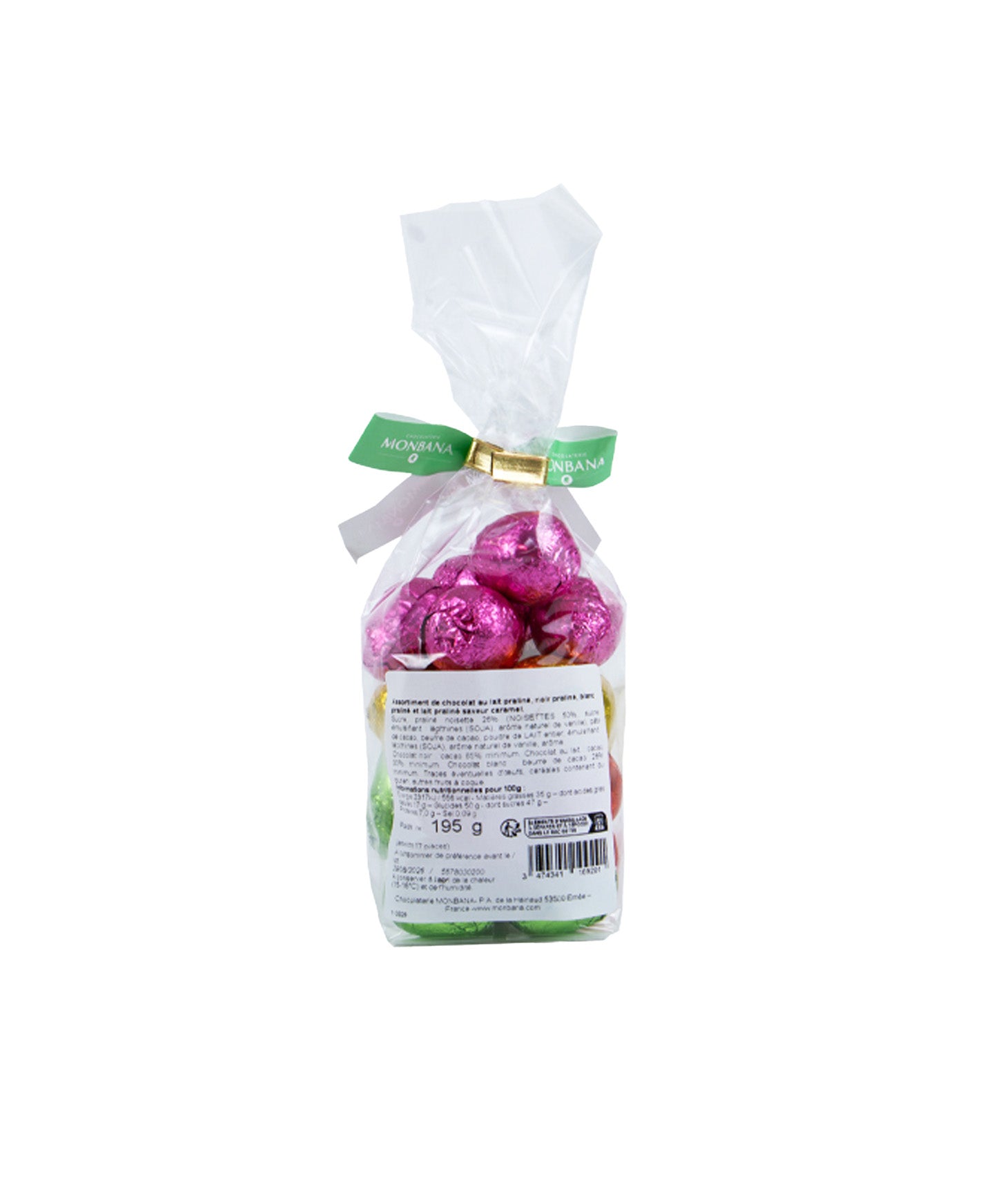 Sachet œufs praliné