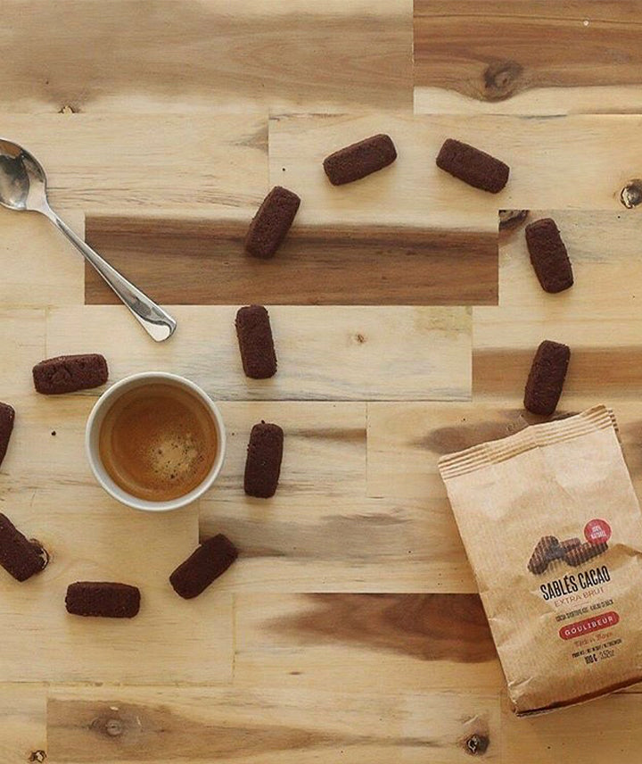 Sablés cacao extra brut - Sachet kraft