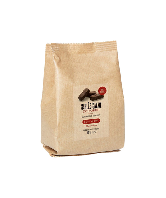 Sablés cacao extra brut - Sachet kraft