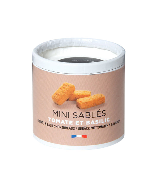 Mini sablés tomate et basilic