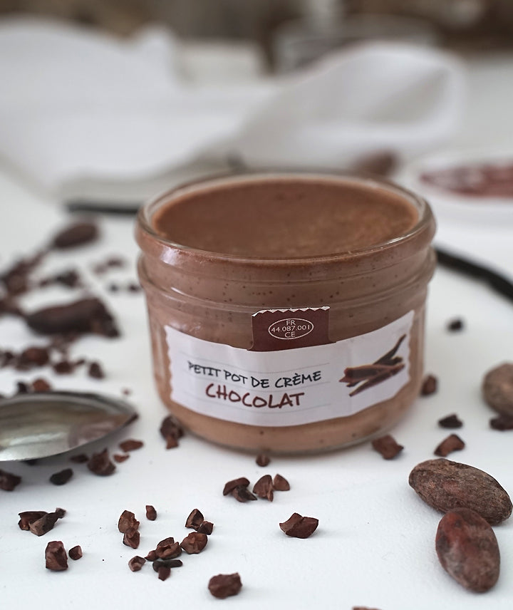 Petit pot de crème chocolat